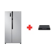 Vista frontal de Combo Nevecón -519 lts & Parlante XG7 - 30W+10W - LG XBOOM GS51BPP.XG7QBK